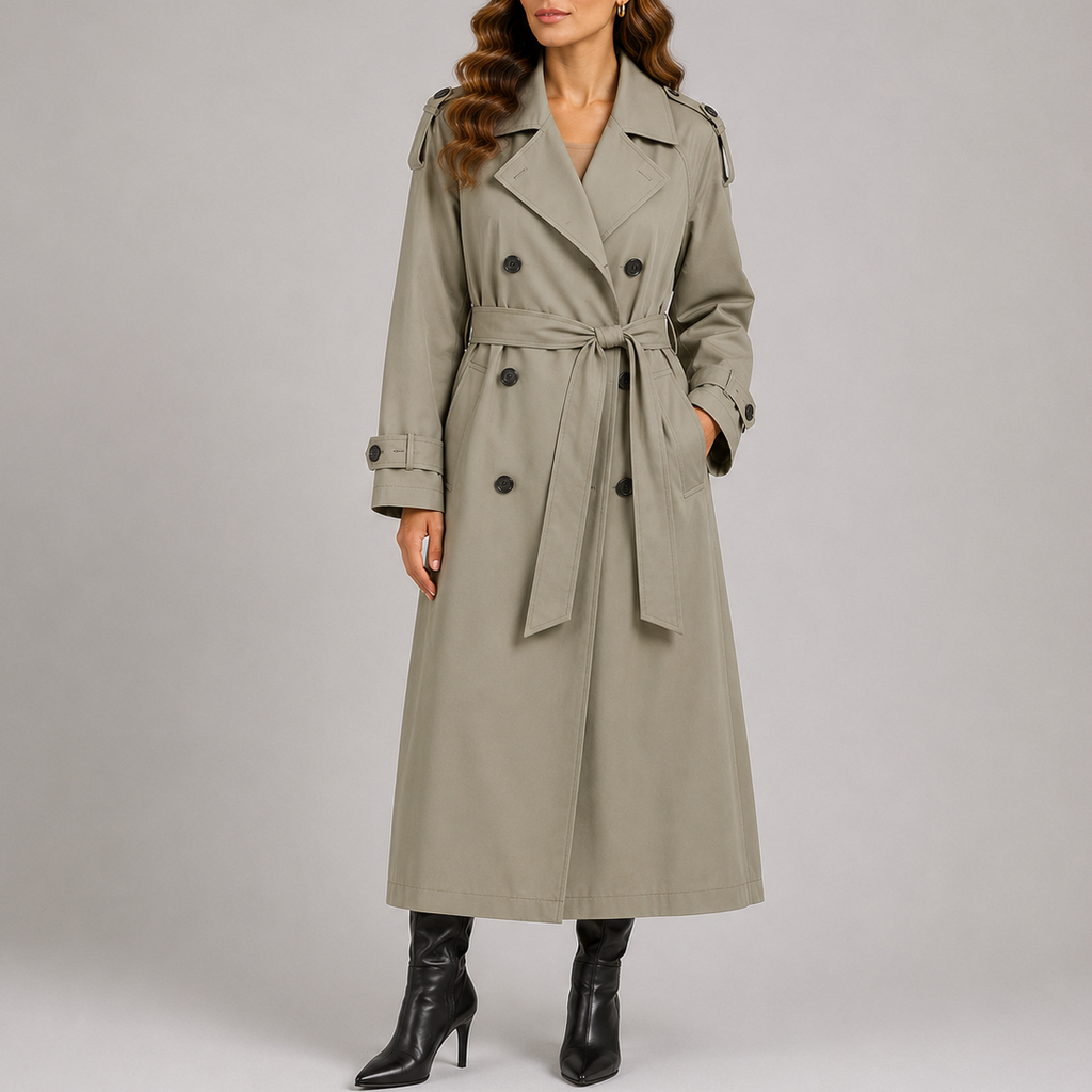 Women's Stylish Long Trench Coat-Unica Milano